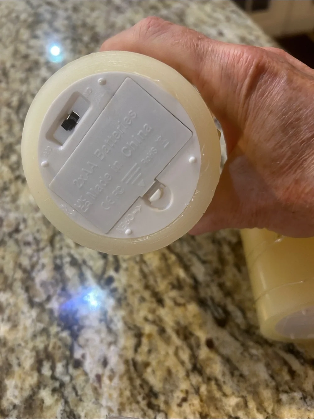 LED Flameless Pillar Candles — Cream, Set of 4